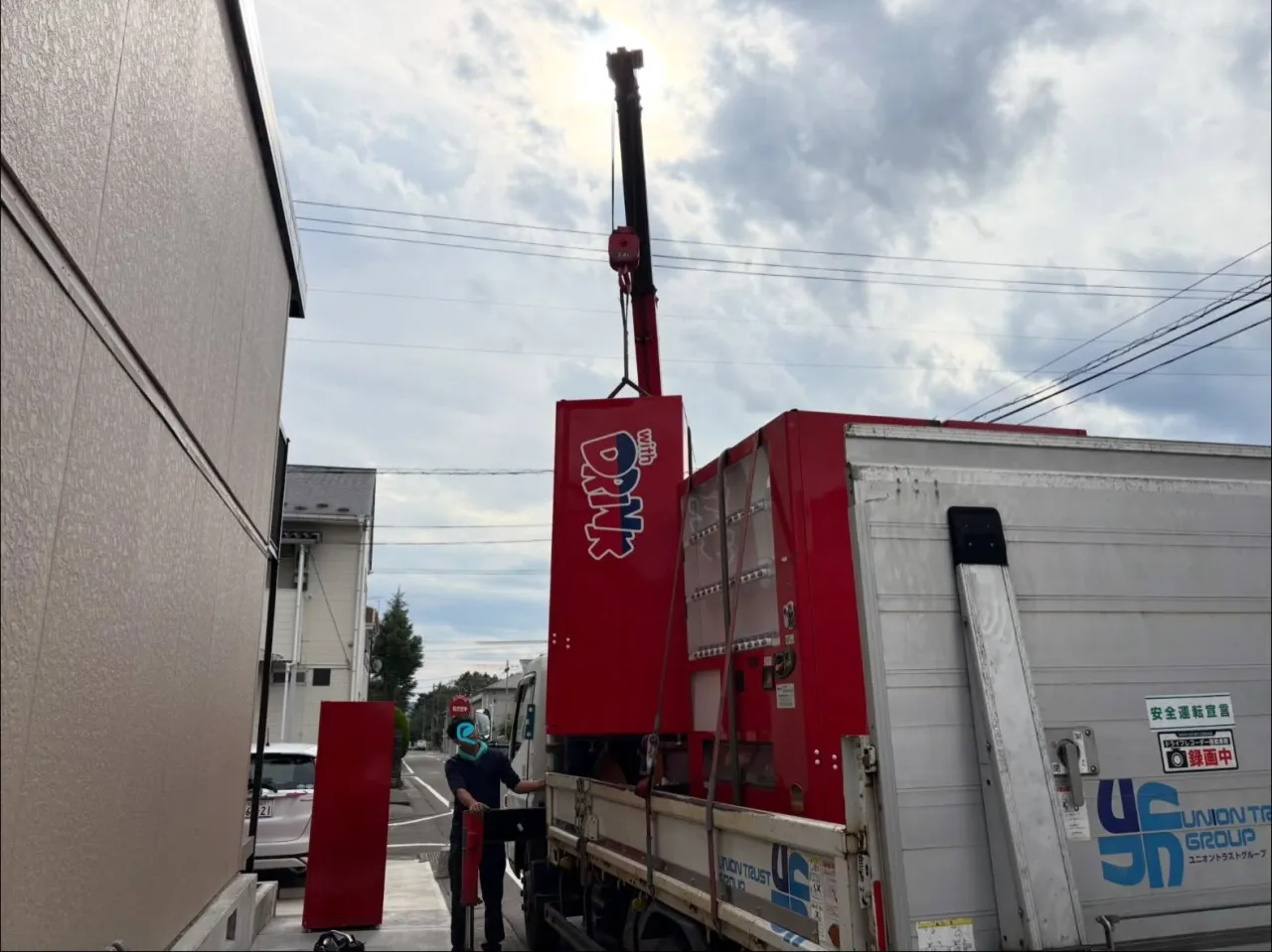 自販機設置完了しました！
