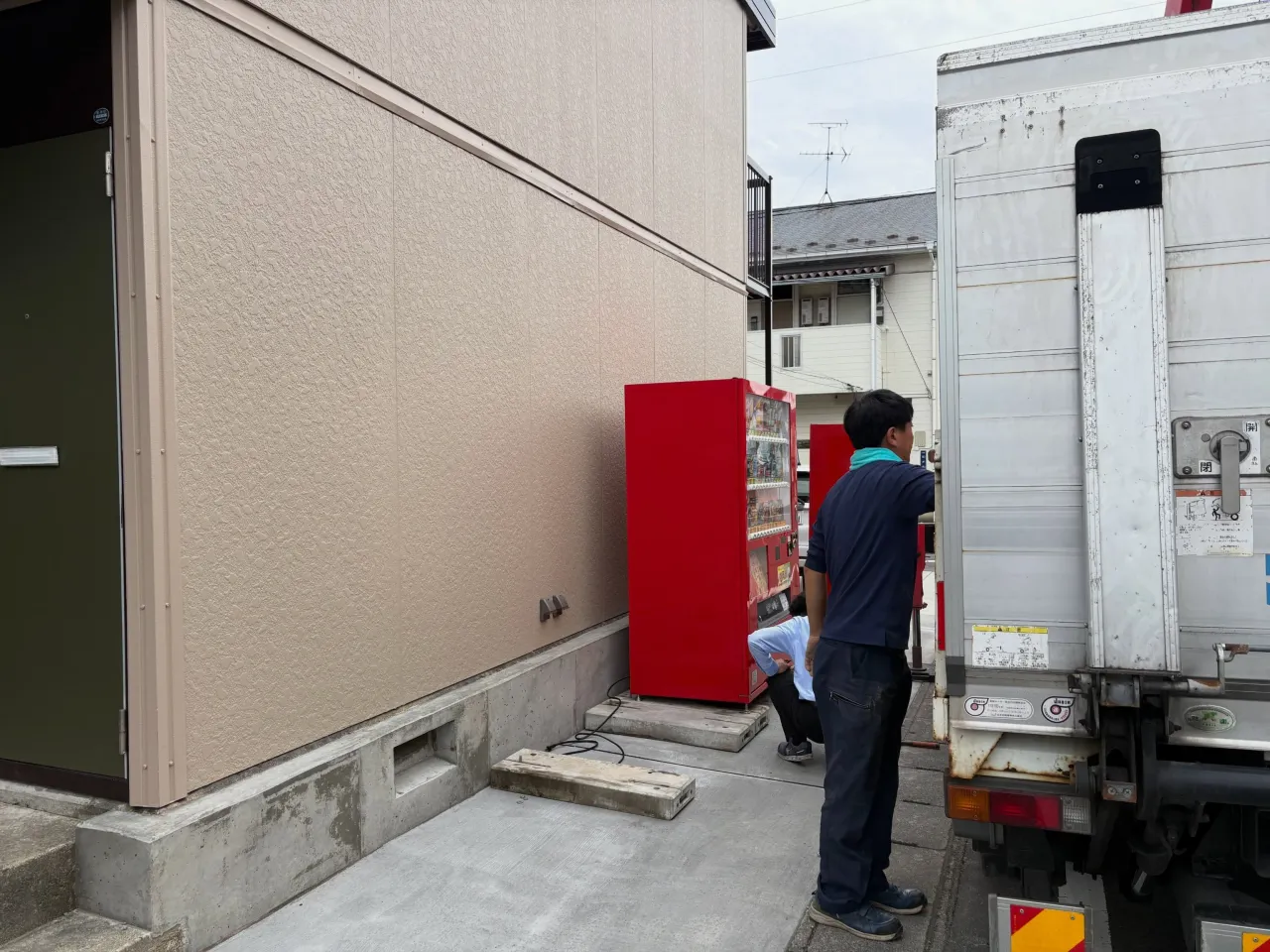 自販機設置完了しました！